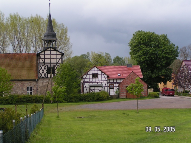 Blick auf die Kirche in Haferungen